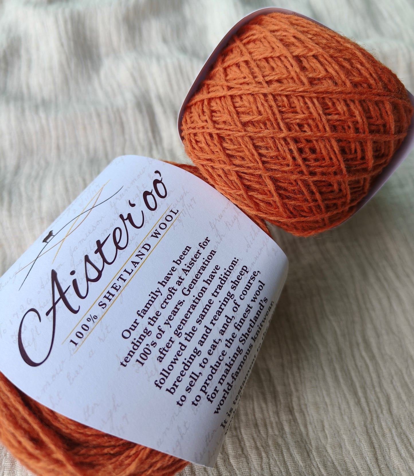 Aister 'oo' - 100% Shetland Wool