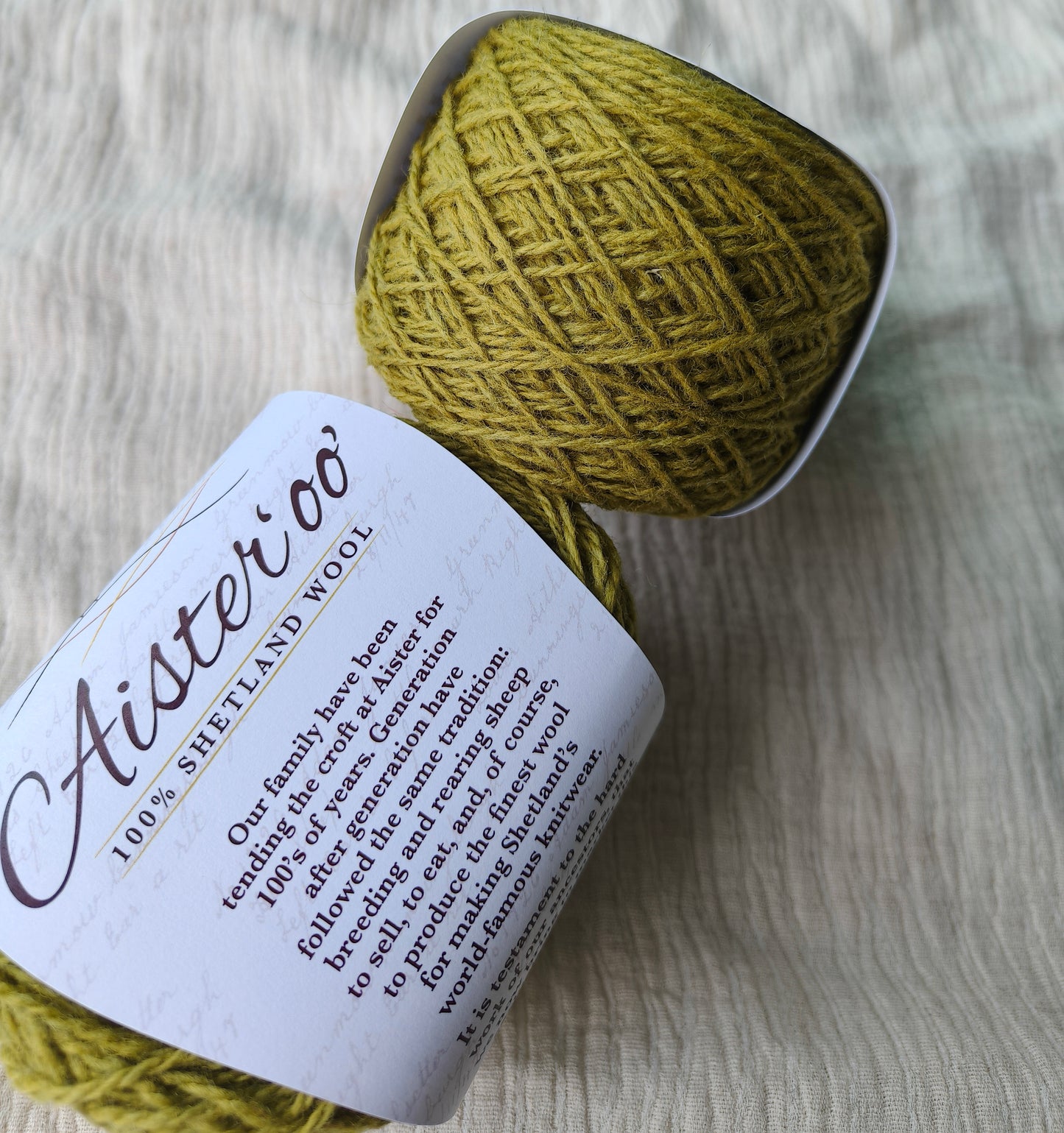 Aister 'oo' - 100% Shetland Wool