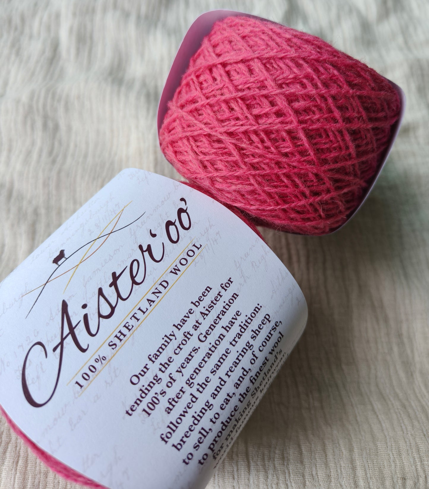 Aister 'oo' - 100% Shetland Wool
