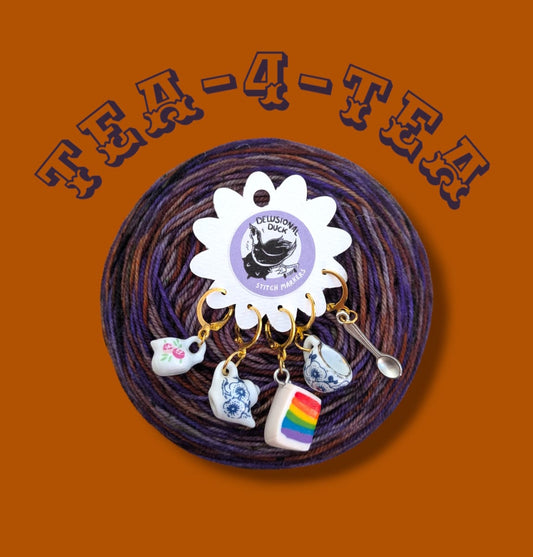 Delusional Duck Stitch Markers Set