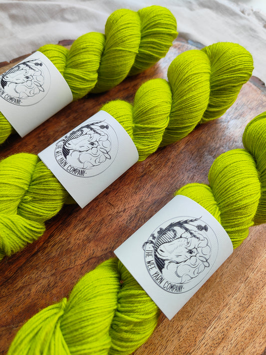 Lime, I guess? - Bonnie BFL Sock