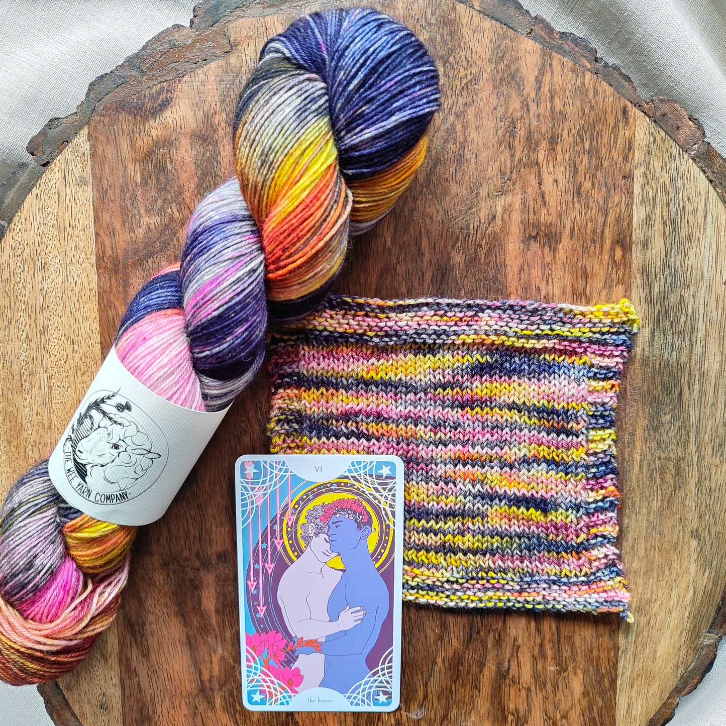 The Lovers Pink - Bonnie BFL Sock