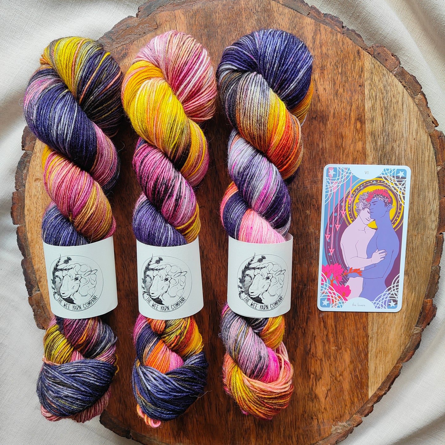 The Lovers Pink - Bonnie BFL Sock
