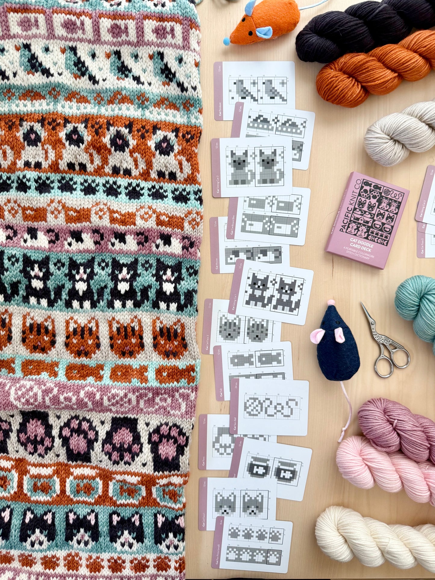 Cat Doodle Deck - Pacific Knit Co.
