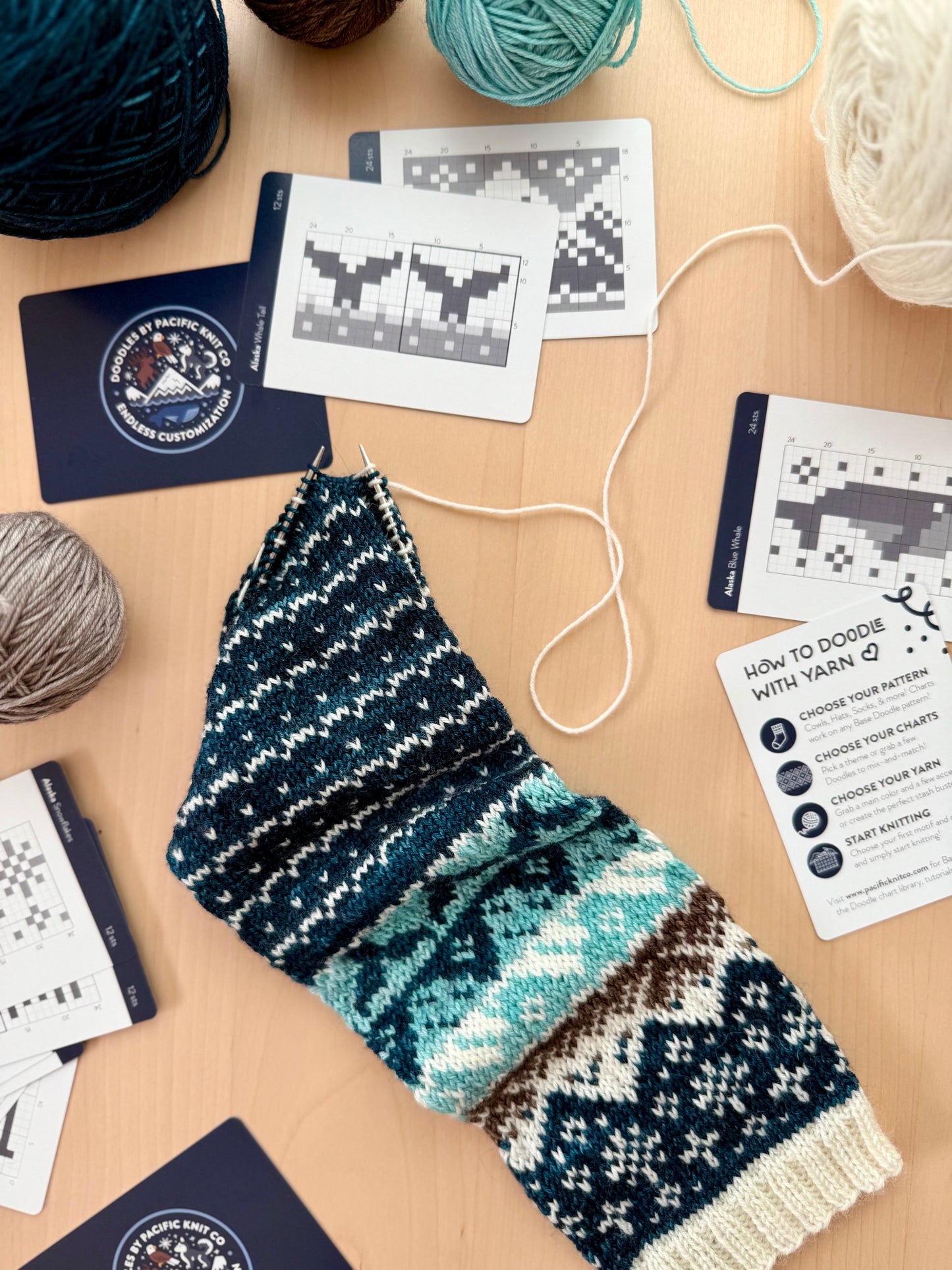 Alaska Destination Doodle Deck - Pacific Knit Co.