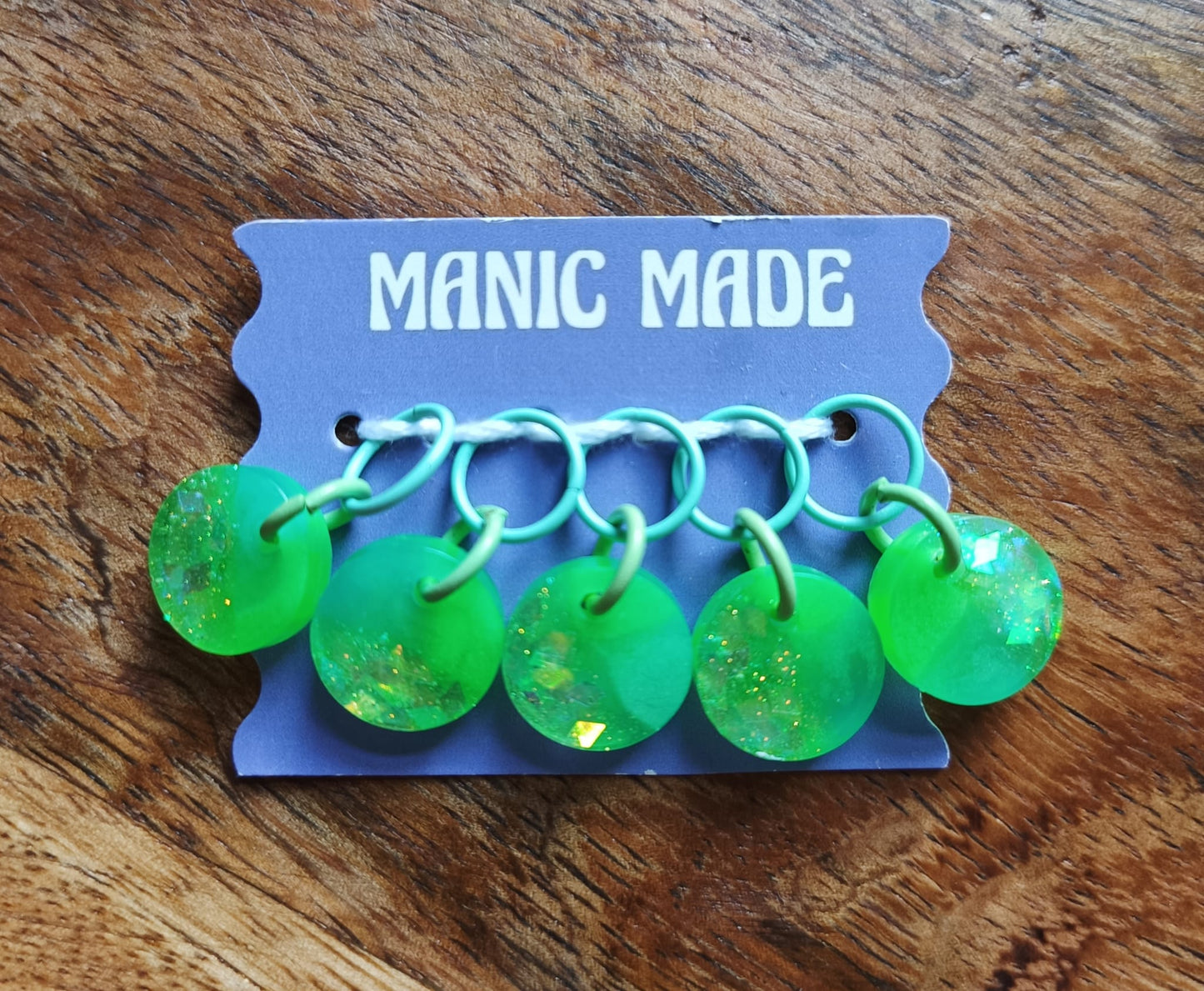 Manic Made Stitch Markers - Set of 5