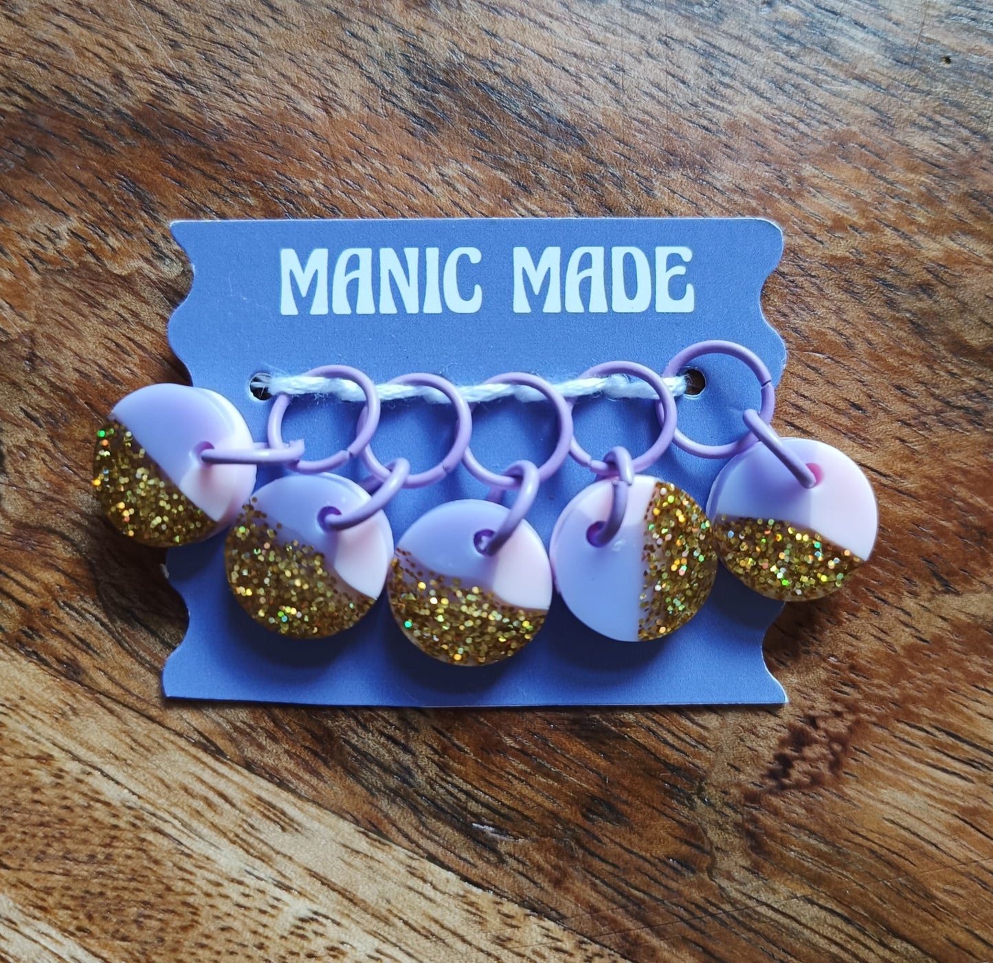Manic Made Stitch Markers - Set of 5
