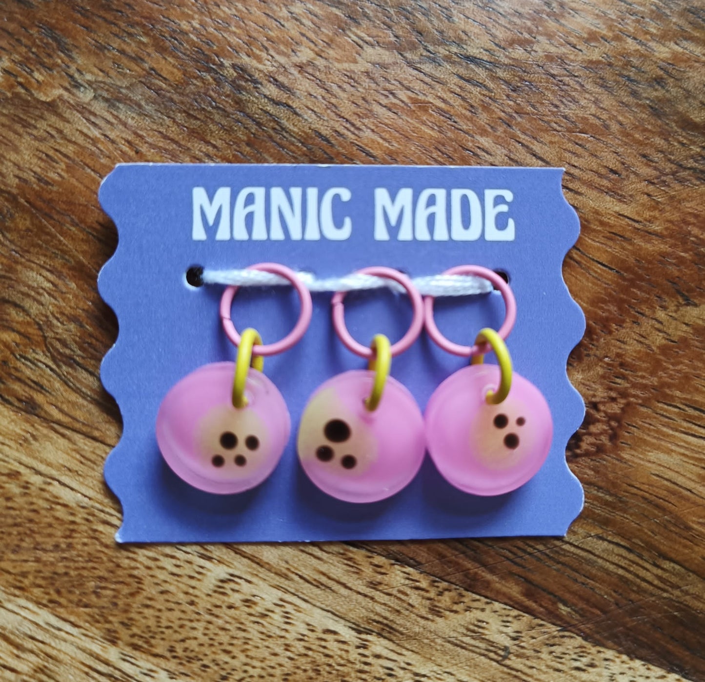Manic Made Stitch Markers - Set of 3