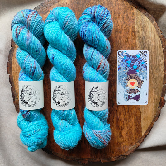 The Lovers Blue - Bonnie BFL Sock