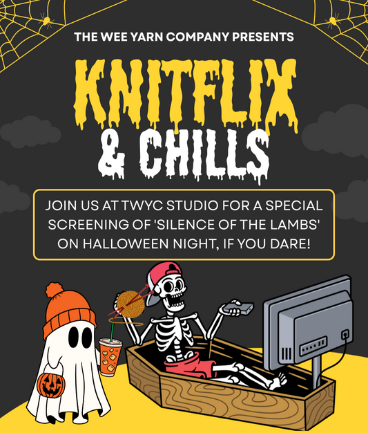 Knitflix and Chills: TWYC Halloween Movie Night