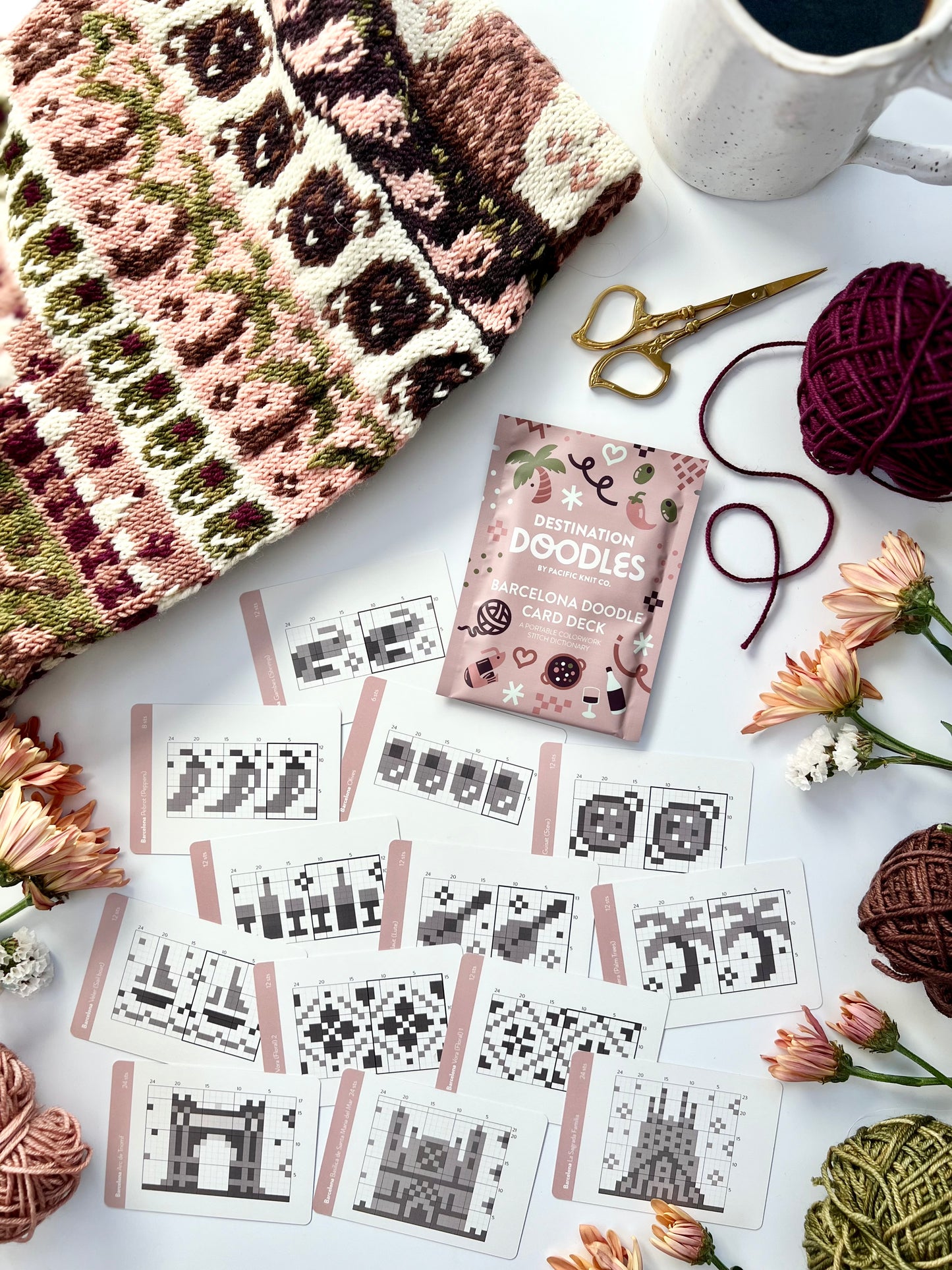 Barcelona Destination Doodle Deck - Pacific Knit Co.