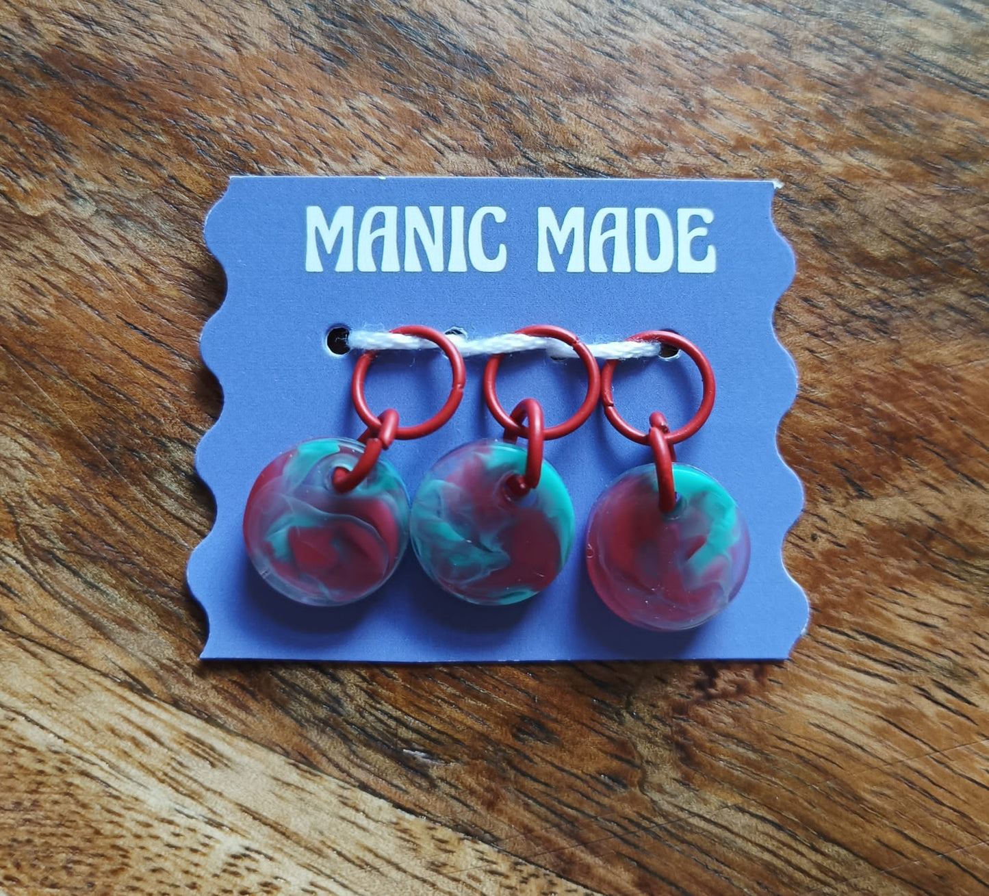 Manic Made Stitch Markers - Set of 3