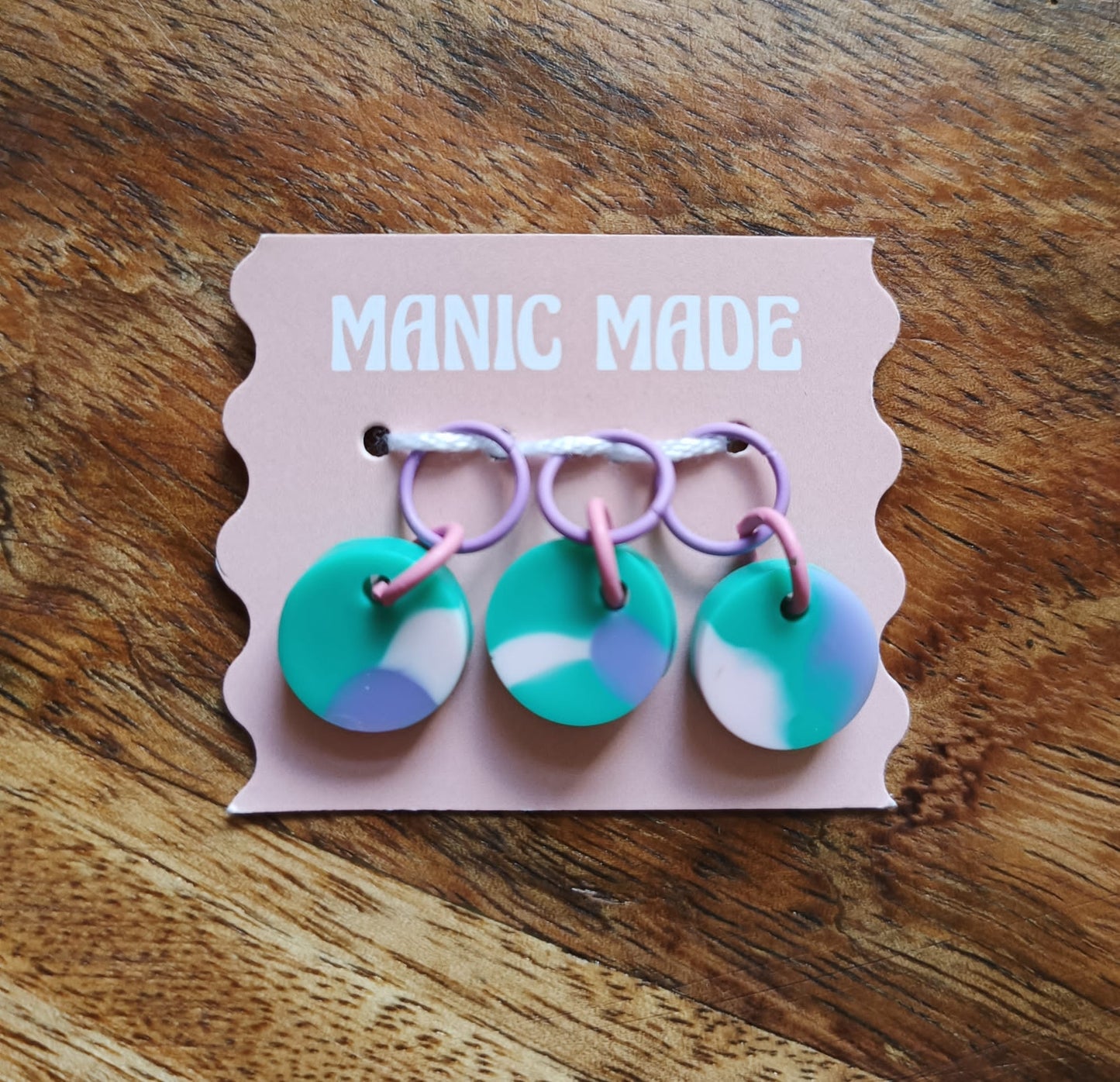 Manic Made Stitch Markers - Set of 3