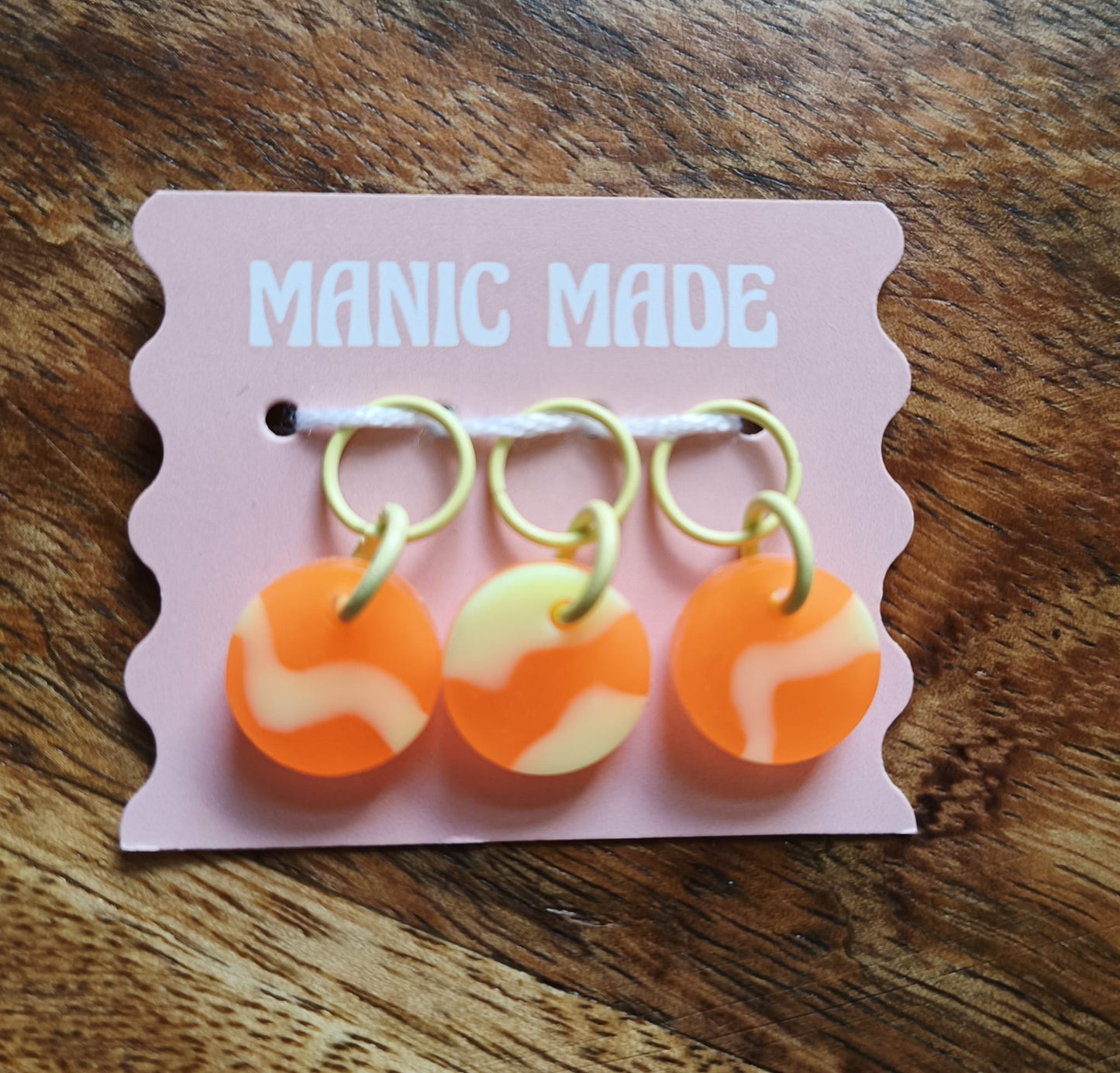 Manic Made Stitch Markers - Set of 3