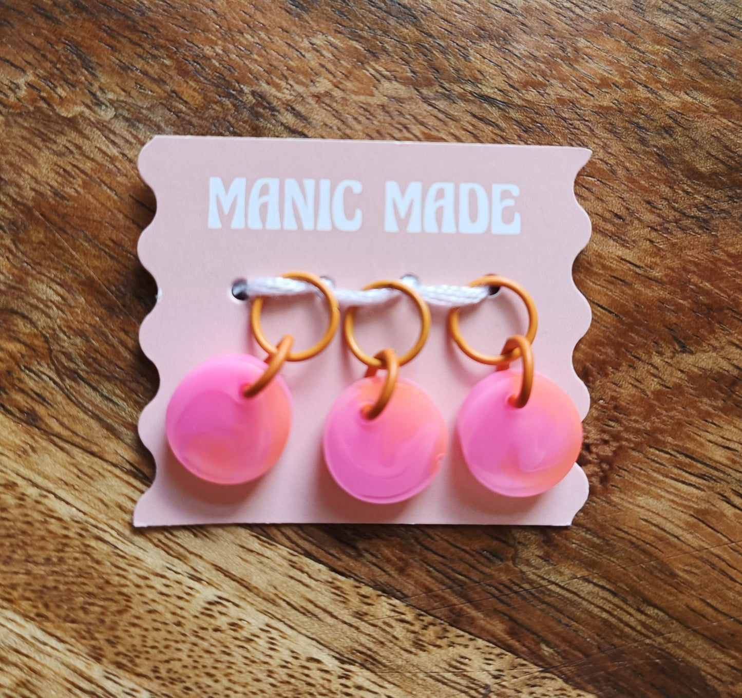 Manic Made Stitch Markers - Set of 3