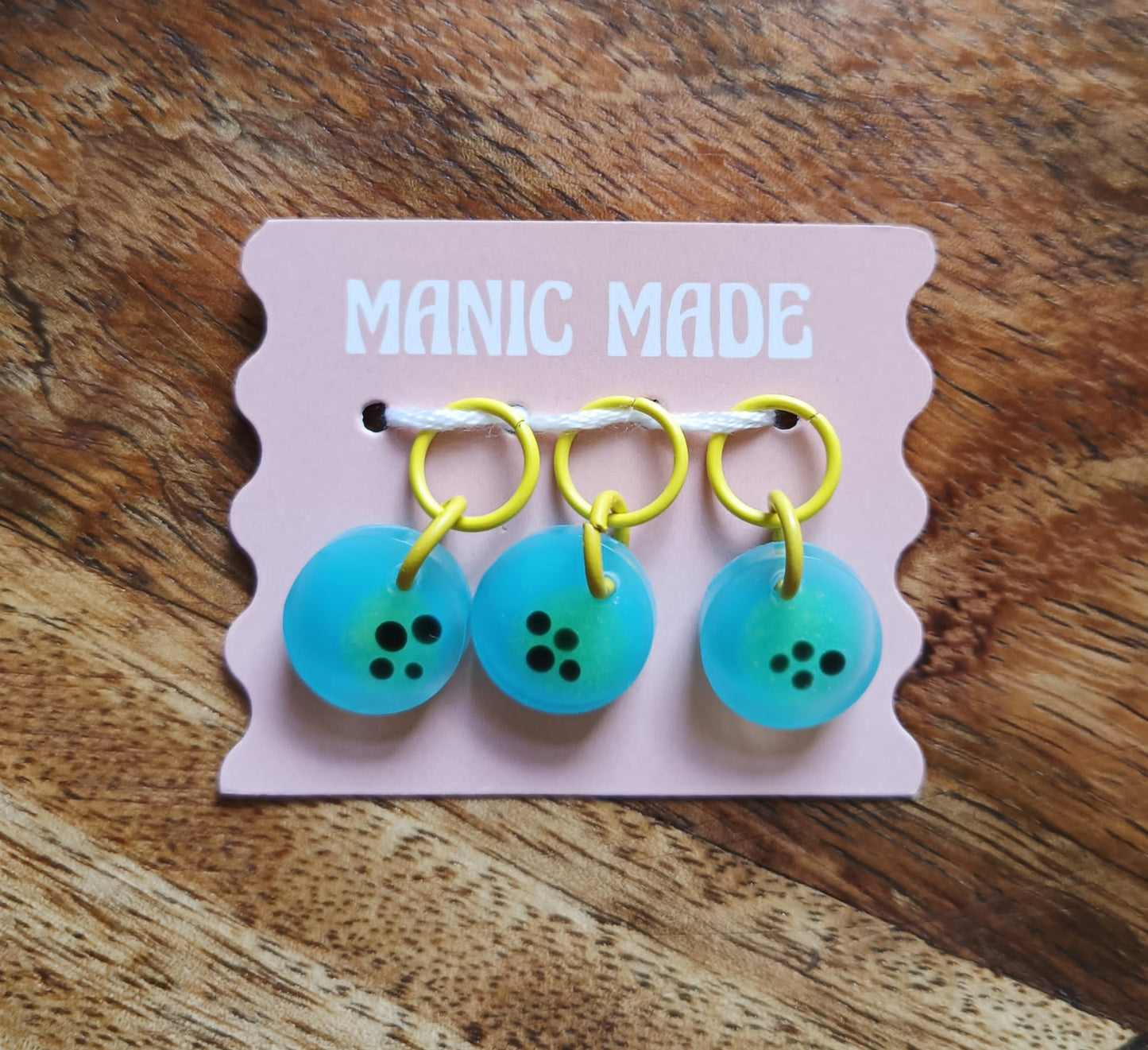 Manic Made Stitch Markers - Set of 3