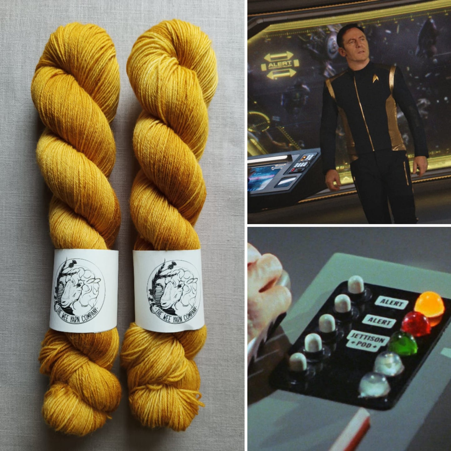 Yellow Alert - Bonnie BFL Sock